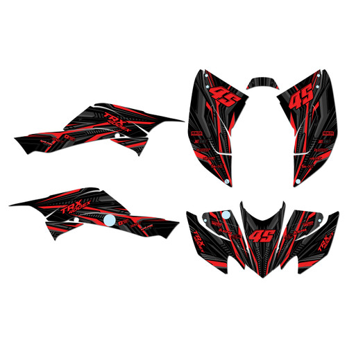 honda trx400ex graphics kit 2008-2016 prime series red-shift