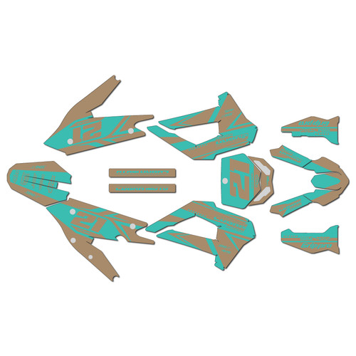 cobra cx50srx-fwe graphics kit 2021-2025 crew series teal