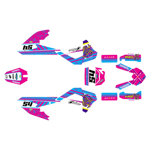 cobra cx65 graphics kit 2022-2025 pulse series magenta