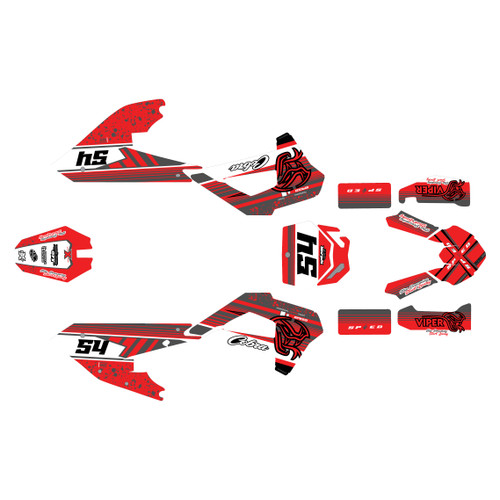 cobra cx65 graphics kit 2022-2025 pulse series red