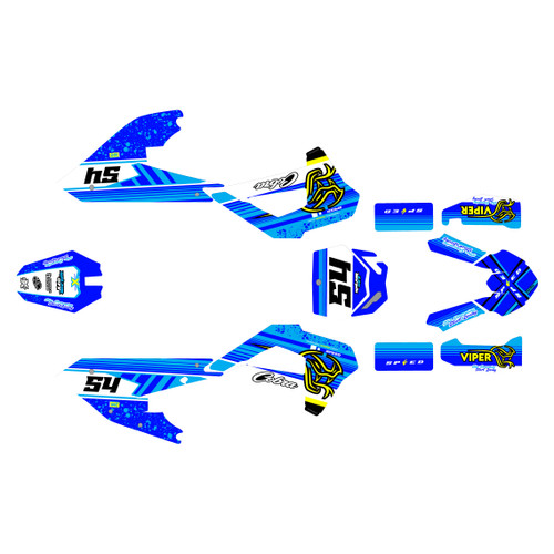 cobra cx65 graphics kit 2022-2025 pulse series blue