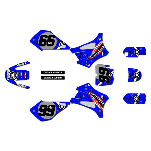 cobra cx50sr graphics kit 2012-2020 predator series blue