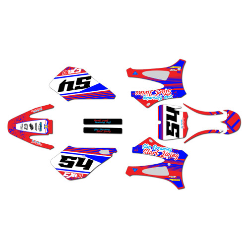 cobra cx50sr graphics kit 2010-2011 split series red