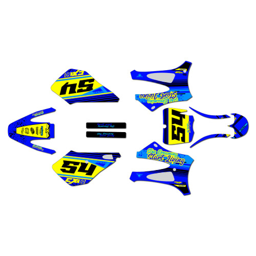 cobra cx50sr graphics kit 2010-2011 split series blue