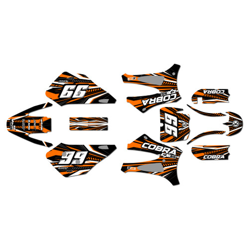 cobra cx65 graphics kit 2010-2021 prime series orange