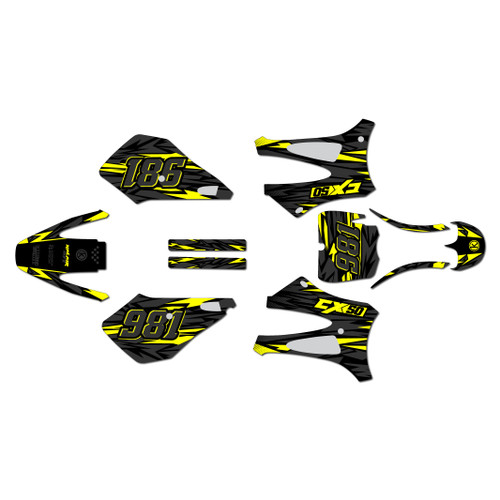 cobra cx50sr graphics kit 2010-2011 twitch series yellow