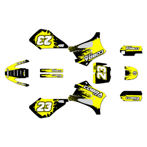 cobra cx50sr graphics kit 2012-2020 splash series yellow