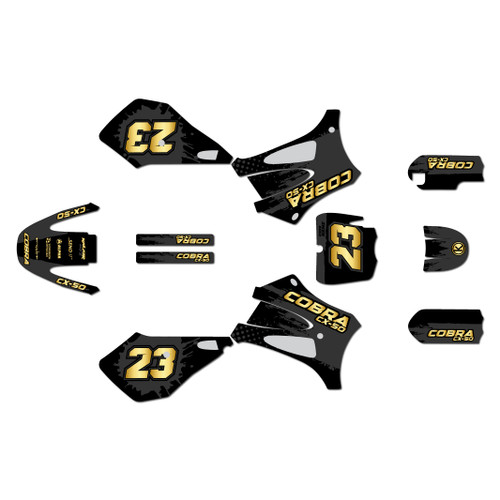 cobra cx50sr graphics kit 2012-2020 splash series gold