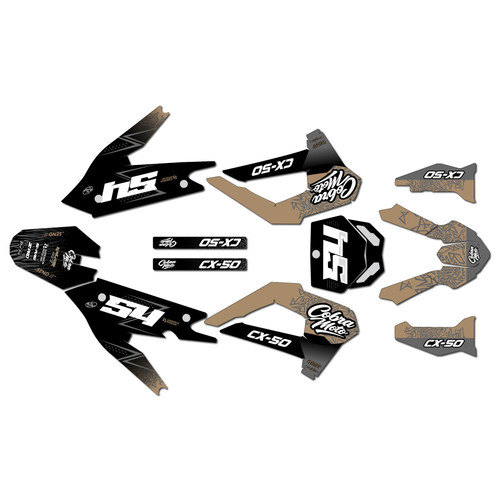 cobra cx50srx-fwe graphics kit 2021-2025 fatality series tan