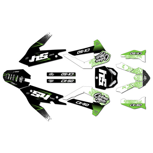 cobra cx50srx-fwe graphics kit 2021-2025 fatality series green