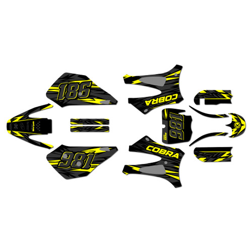 cobra cx65 graphics kit 2010-2021 twitch series yellow