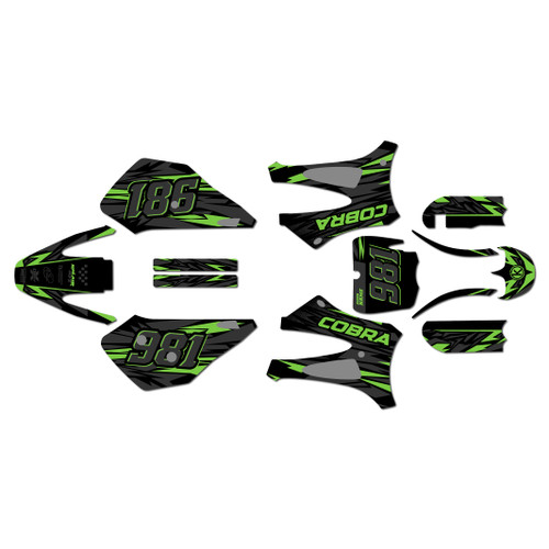 cobra cx65 graphics kit 2010-2021 twitch series green