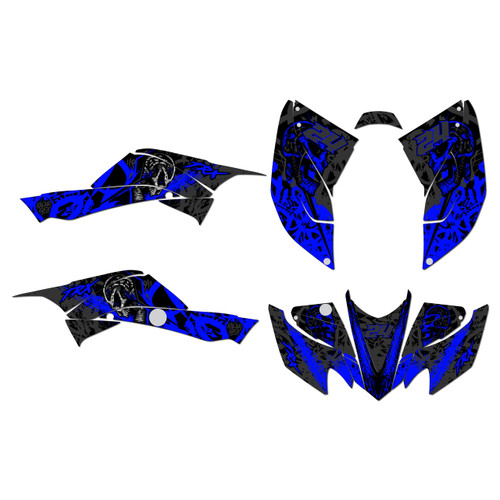 honda trx400ex graphics kit 2008-2016 revolt series blue