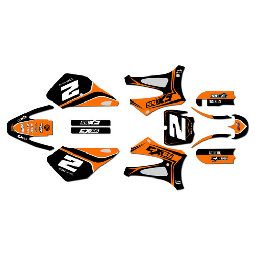 cobra cx65 graphics kit 2010-2021 venom series orange