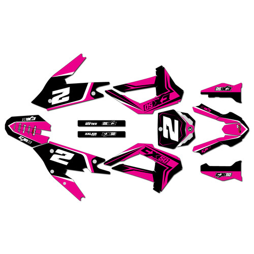 cobra cx50srx-fwe graphics kit 2021-2025 lightning series magenta