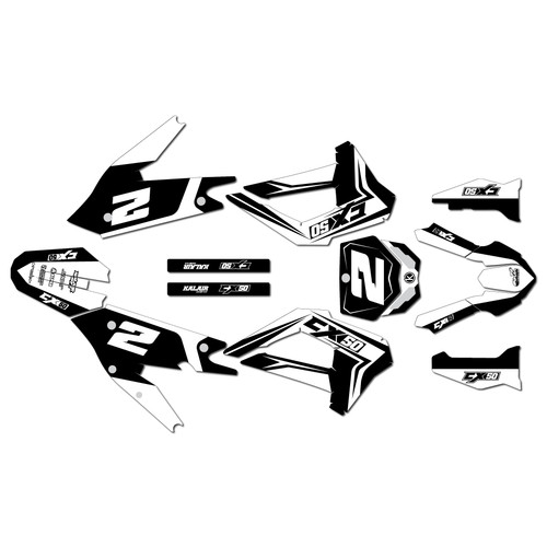 cobra cx50srx-fwe graphics kit 2021-2025 lightning series white