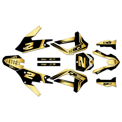 cobra cx50srx-fwe graphics kit 2021-2025 lightning series gold