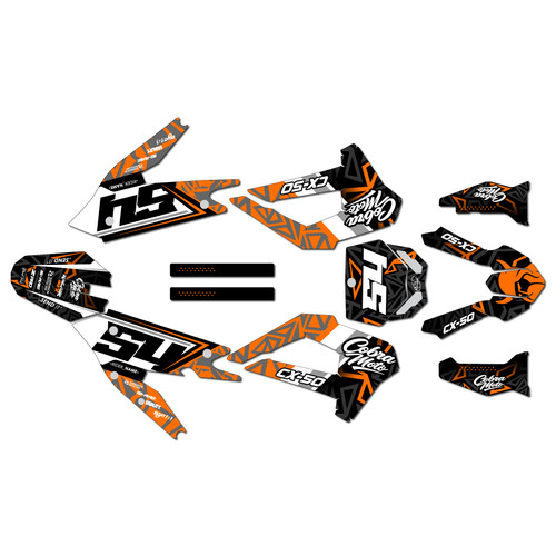 cobra cx50srx-fwe graphics kit 2021-2025 orion series orange