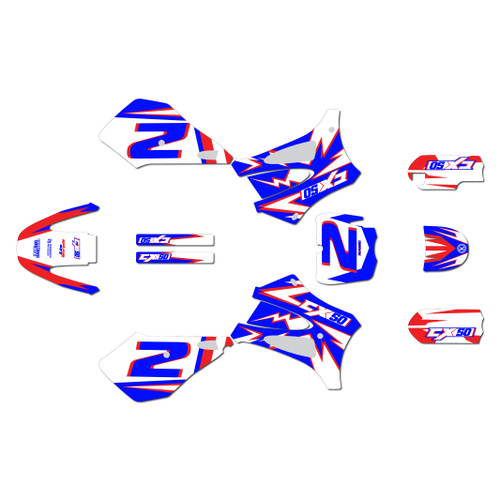 cobra cx50sr graphics kit 2012-2020 vision series blue