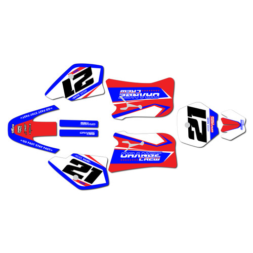 ktm 50sx graphics kit 1998-2001 og-crew series red