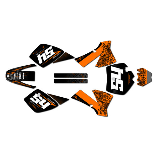 ktm 50sx graphics kit 2002-2008 fatality series orange