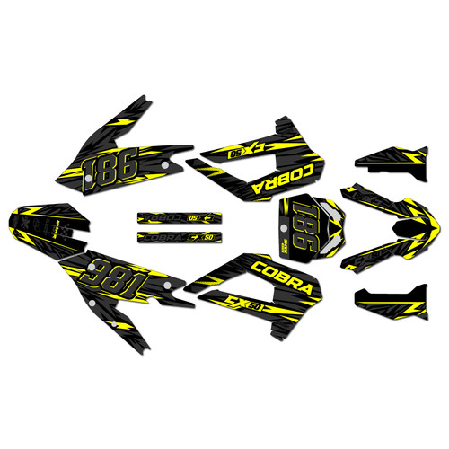 cobra cx50srx-fwe graphics kit 2021-2025 twitch series yellow