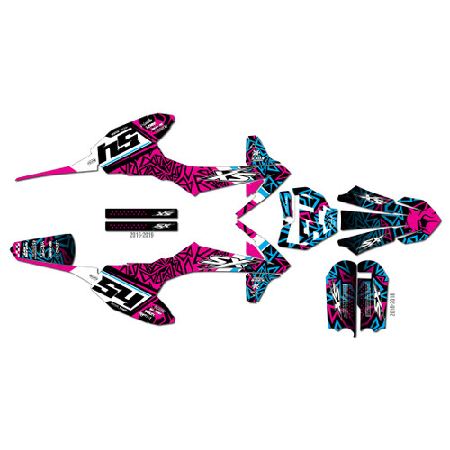 ktm 50sx graphics kit 2020-2023 cyrus series magenta