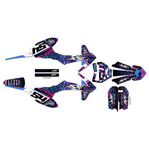 ktm 50sx graphics kit 2020-2023 cyrus series magenta-shift