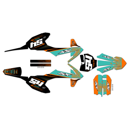 ktm 50sx graphics kit 2019 fatality series teal