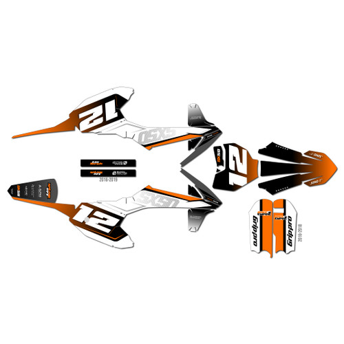 ktm 50sx graphics kit 2019 flow series orange