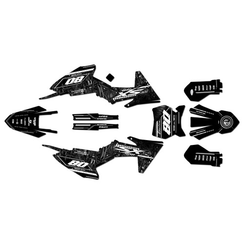 ktm 50sx graphics kit 2024-2026 velocity series white