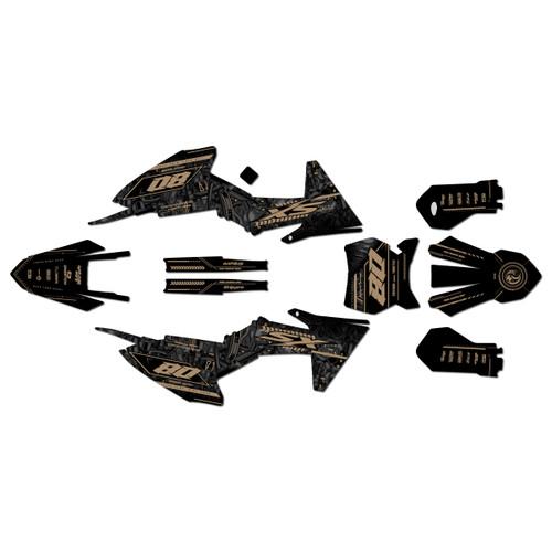 ktm 50sx graphics kit 2024-2026 velocity series tan