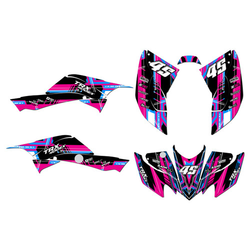 honda trx400ex graphics kit 2008-2016 swift series magenta