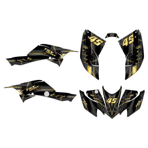 honda trx400ex graphics kit 2008-2016 swift series gold