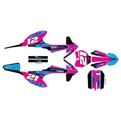 ktm 50sx graphics kit 2019 og-crew series magenta