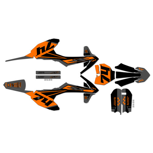 ktm 50sx graphics kit 2019 prestige series orange-shift