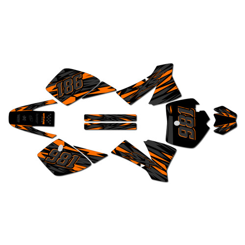 ktm 50sx graphics kit 2002-2008 twitch series orange