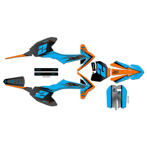 ktm 50sx graphics kit 2019 razor series cyan