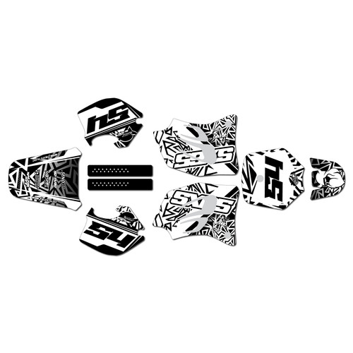 ktm 65sx graphics kit 1998-2001 cyrus series white