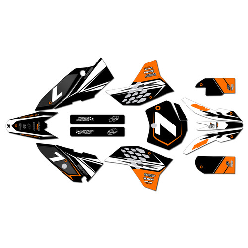 ktm 65sx graphics kit 2009-2015 bash series orange