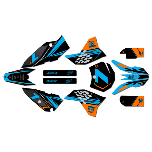 ktm 65sx graphics kit 2009-2015 bash series cyan