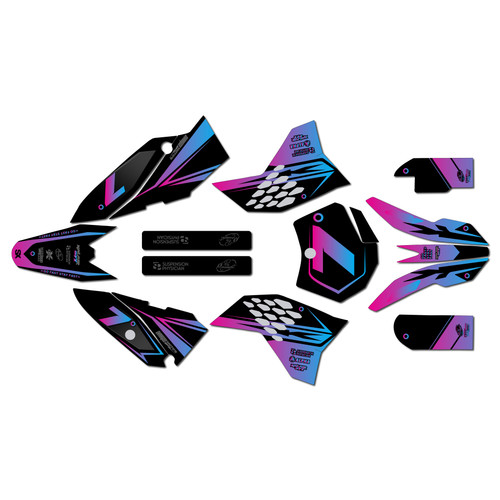 ktm 65sx graphics kit 2009-2015 bash series magenta-shift
