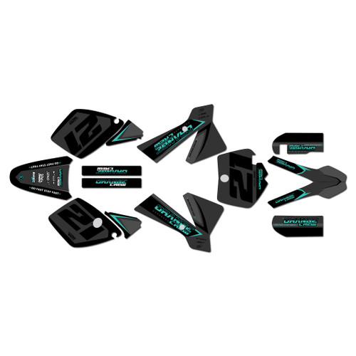 ktm 65sx graphics kit 2002-2008 crew series teal