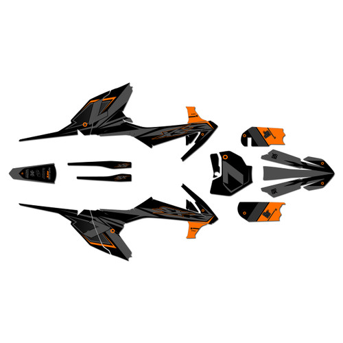 ktm 65sx graphics kit 2016-2023 bash series orange-shift