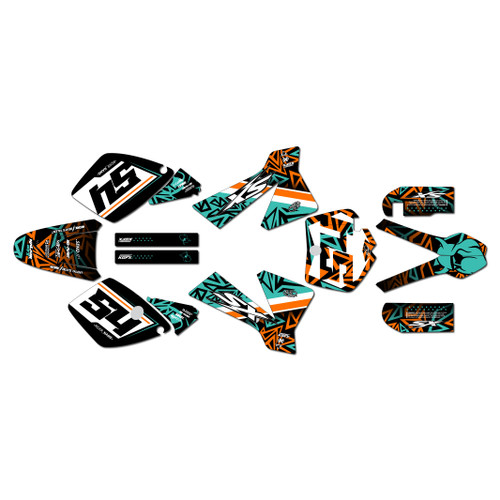 ktm 65sx graphics kit 2002-2008 cyrus series teal
