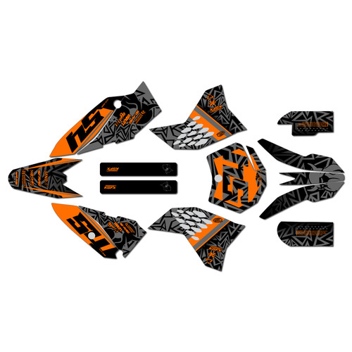 ktm 65sx graphics kit 2009-2015 cyrus series orange-shift