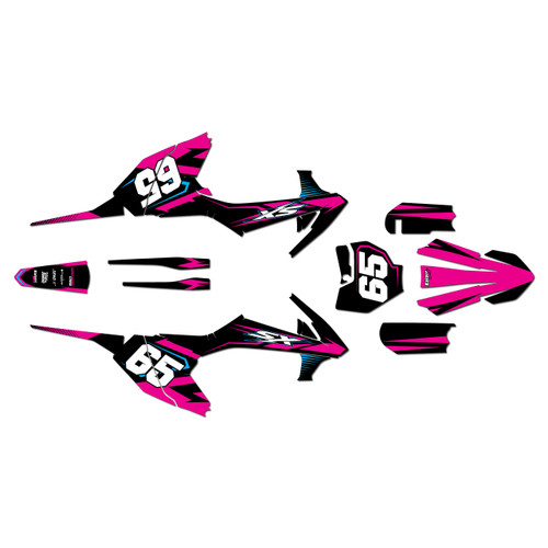 ktm 65sx graphics kit 2016-2023 bold series magenta