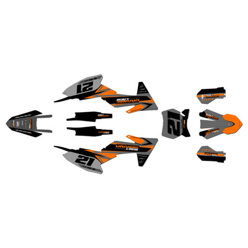 ktm 65sx graphics kit 2024-2026 crew series orange