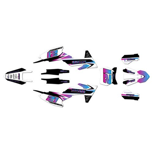 ktm 65sx graphics kit 2024-2026 crew series magenta-shift