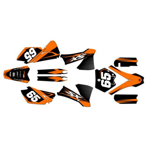 ktm 85sx graphics kit 2003-2005 bold series orange